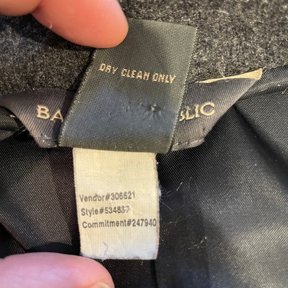 Banana Republic gray wool blend coat- Size small - Picture 12 of 12